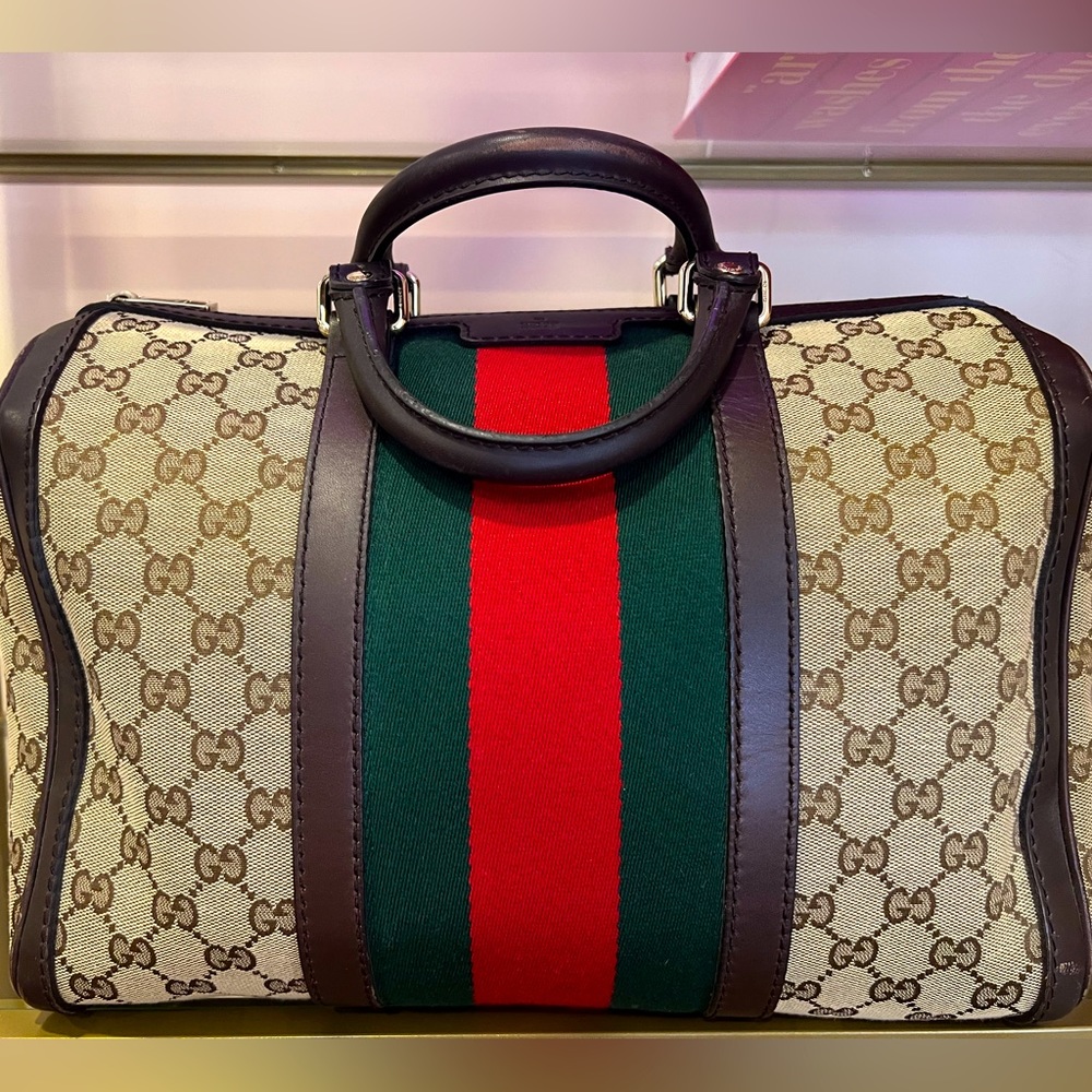 Gucci Boston bag - canvas medium